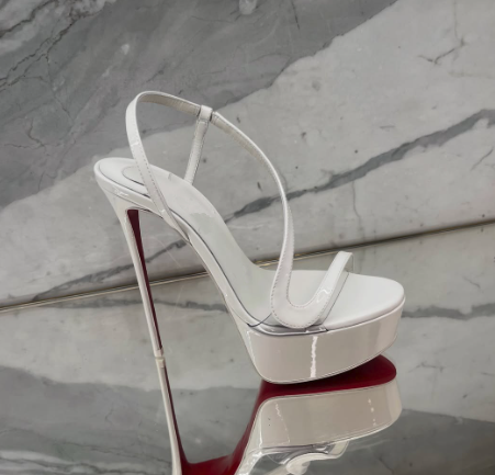 Metallic Heel Sandal - รองเท้าส้นสูงแบบส้นเข็มพื้นหนังเมทัลลิก สีโรสโกลด์ เซ็กซี่ สำหรับฤดูร้อน 2026 รองเท้าเปิดหัวเท้า