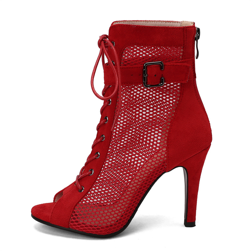 Women Shoes Boots - ฤดูร้อนรองเท้าผู้หญิงรองเท้าแตะเซ็กซี่ Peep Toe Hollow Gladiator ข้อเท้ารองเท้า