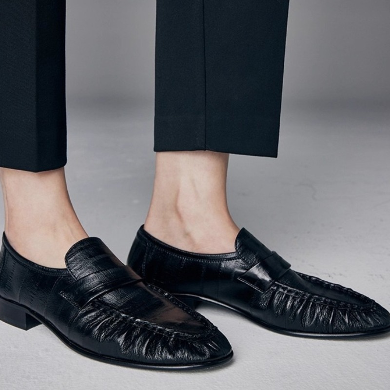 Women Shoes Loafers - รองเท้าผู้หญิงหรูหรา รองเท้าหนังแท้ทำมือใหม่สำหรับผู้หญิง รองเท้าลำลองสไตล์อังกฤษสุดหรู รองเท้าดีไซเนอร์ Zapatos Mujer
