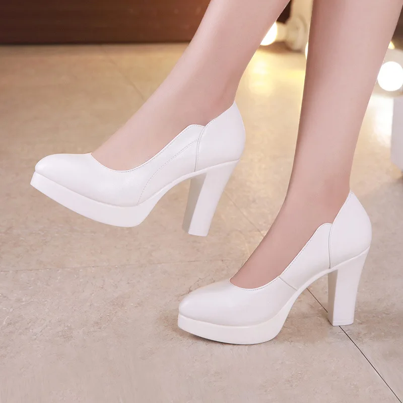 Court Heel Pointed - 5 ซม.8 ซม.ขนาดเล็กขนาด 32-43 Elegantตื้นบล็อกรองเท้าส้นสูงรองเท้า 2025