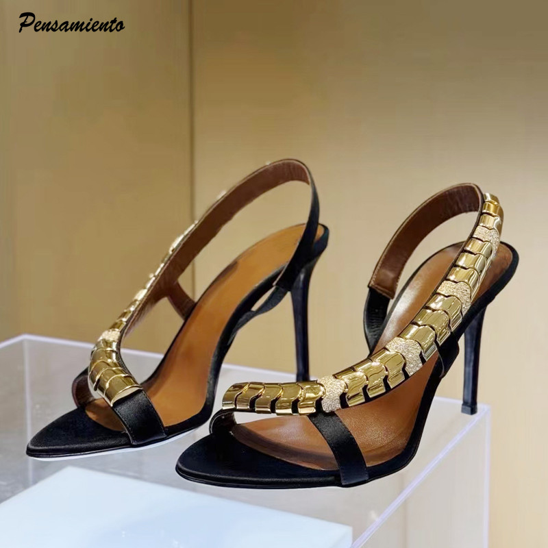 รองเท้าส้นสูงประดับเพชรหรูหรา  - Rhinestone Sandal Women บทวิจารณ์และราคา