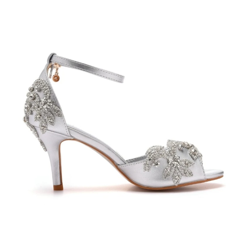 แฟชั่นดีไซเนอร์รองเท้าสตรีหรูห - Rhinestone Sandal Women บทวิจารณ์และราคา