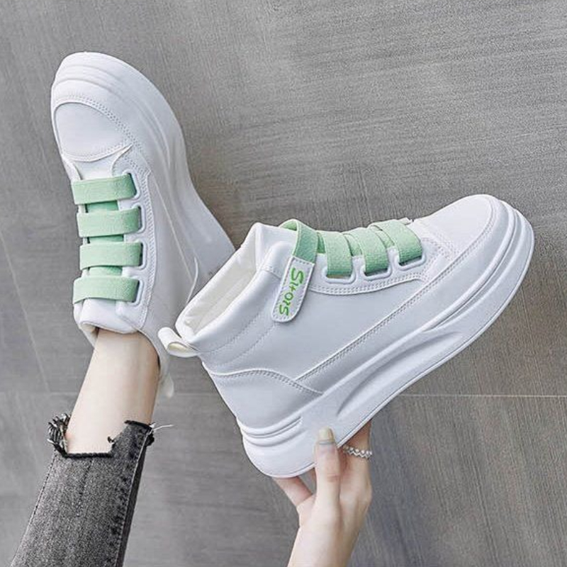 รองเท้าผ้าใบหุ้มข้อสูงสีขาวอเน - Women Shoes Must Have บทวิจารณ์และราคา