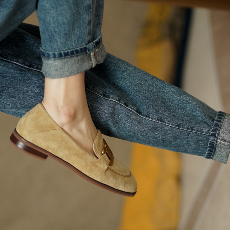 หนังนิ่มหนังผู้หญิง Loafers ฤด - Women Shoes Loafers บทวิจารณ์และราคา