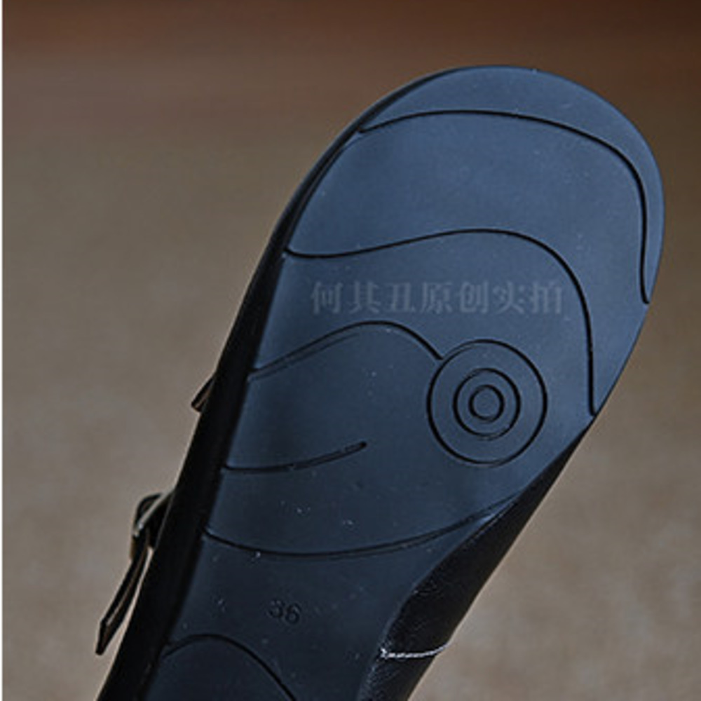 รองเท้าส้นแบนหนังแท้สีดำสำหรับ - Women'S Shoes Loafers Black บทวิจารณ์และราคา