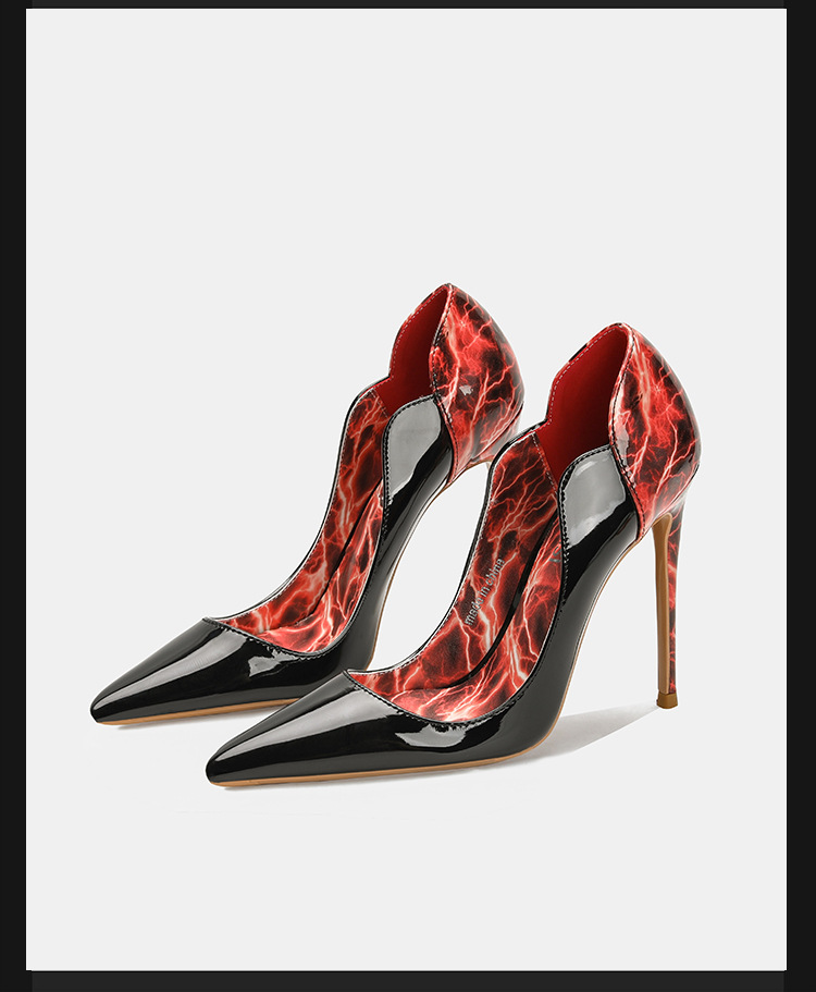 รองเท้าส้นสูงทรงส้นเข็มลายเสือ - Court Heel Pointed บทวิจารณ์และราคา
