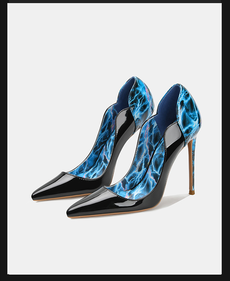 รองเท้าส้นสูงทรงส้นเข็มลายเสือ - Court Heel Pointed บทวิจารณ์และราคา