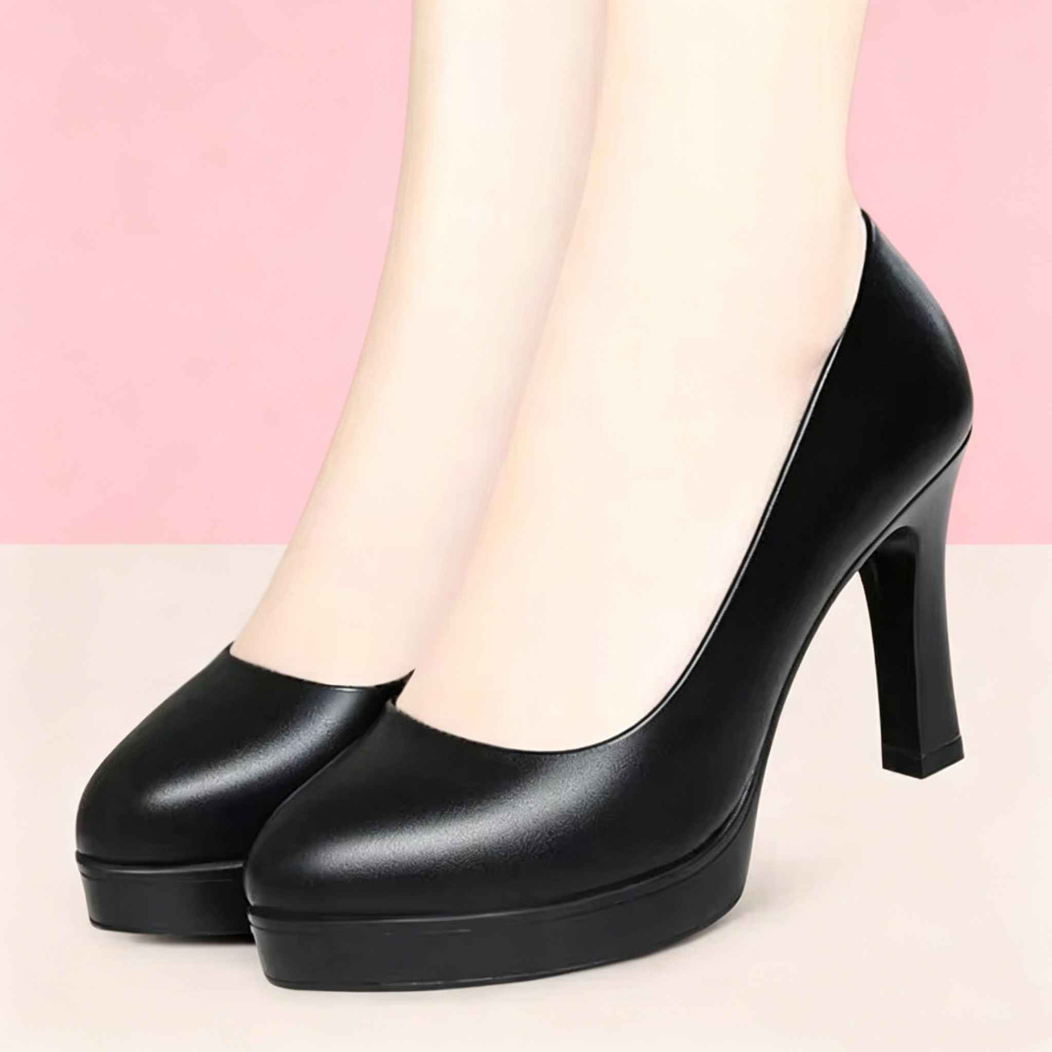 6.5 ซม.8.5 ซม.ทั้งหมดสํานักงาน - Court Heel Pointed บทวิจารณ์และราคา