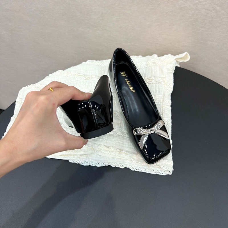 รองเท้าส้นเตี้ยทรงโบว์สไตล์อาร - Women Shoes Loafers บทวิจารณ์และราคา