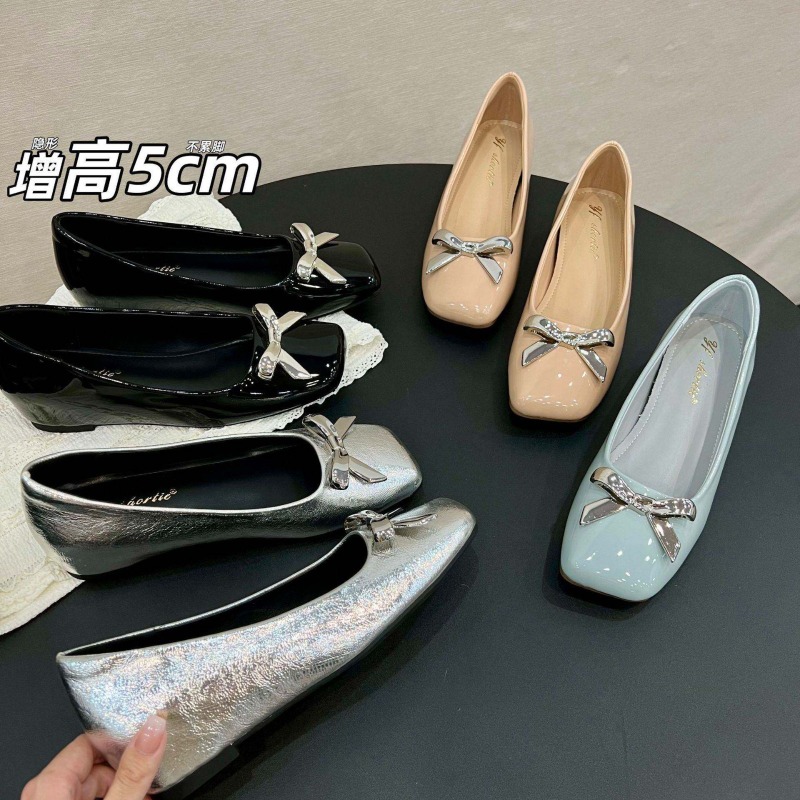 รองเท้าส้นเตี้ยทรงโบว์สไตล์อาร - Women Shoes Loafers บทวิจารณ์และราคา