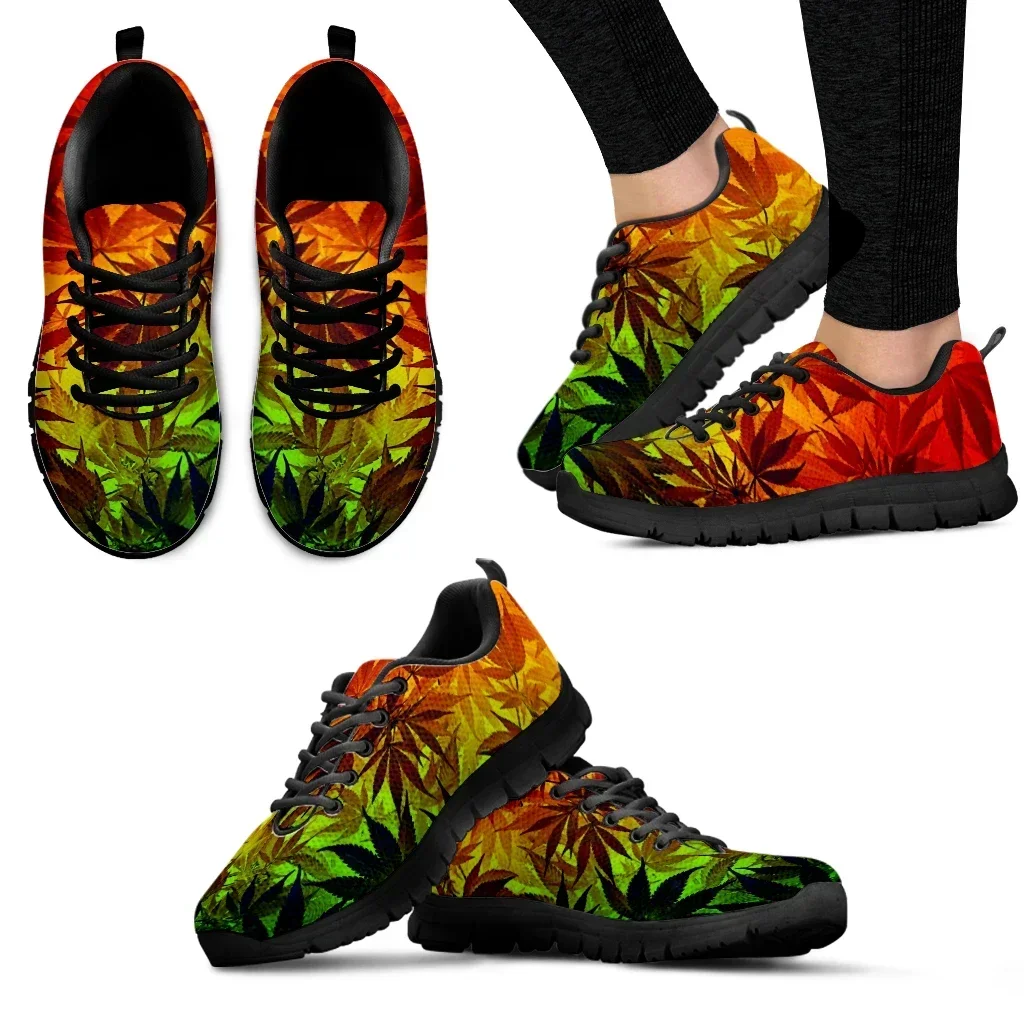 รองเท้าผ้าใบผู้หญิงลายใบกัญชาแ - Women Shoes Luxury Brand บทวิจารณ์และราคา