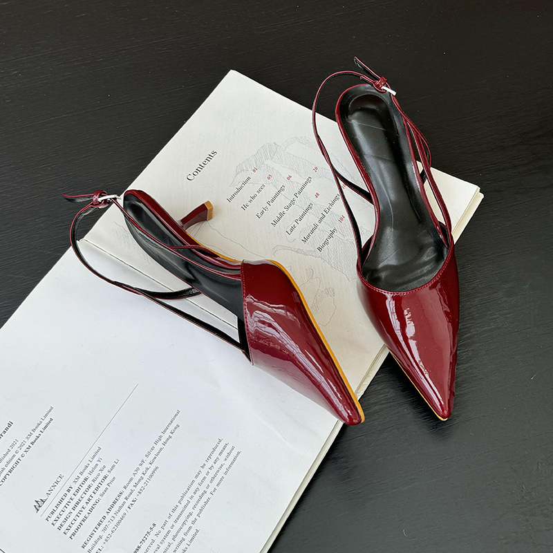 รองเท้าส้นสูงสีแดงเบอร์กันดีสำ - Women'S Shoes Burgundy บทวิจารณ์และราคา