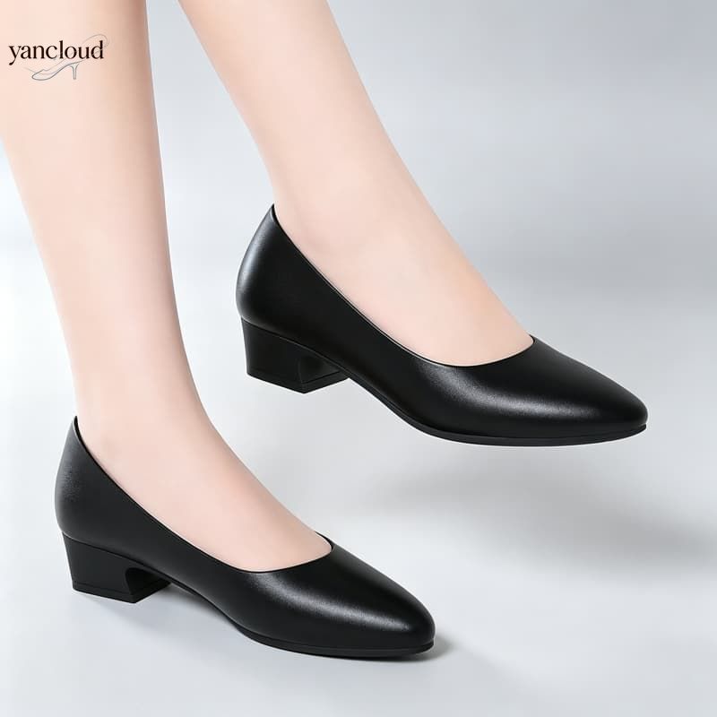 รองเท้าหนังนุ่มสำหรับผู้หญิง ด - Court Heel Pointed บทวิจารณ์และราคา
