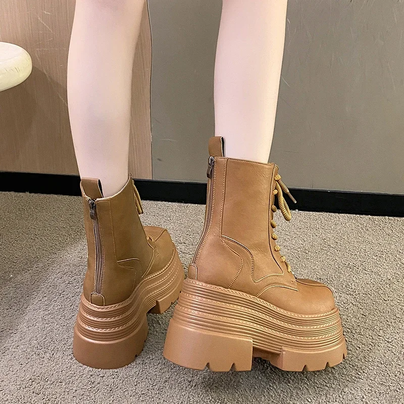 ผู้หญิงรองเท้าGothicหนังผู้หญิ - Women Shoes Luxury Brand บทวิจารณ์และราคา