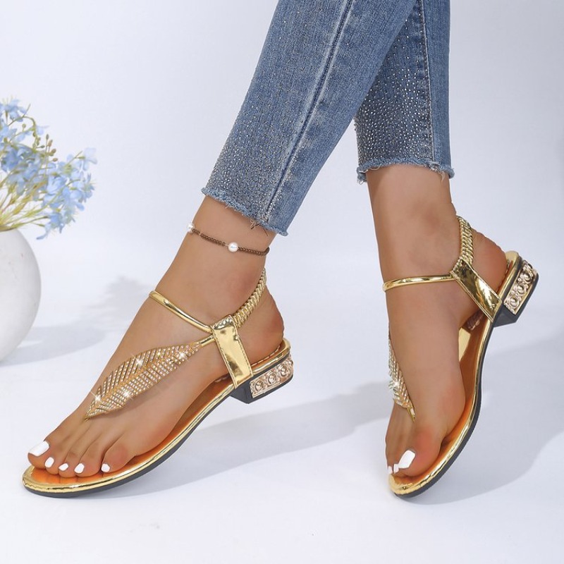 รองเท้าแตะผู้หญิงแฟชั่นใหม่ปี  - Rhinestone Sandal Women บทวิจารณ์และราคา