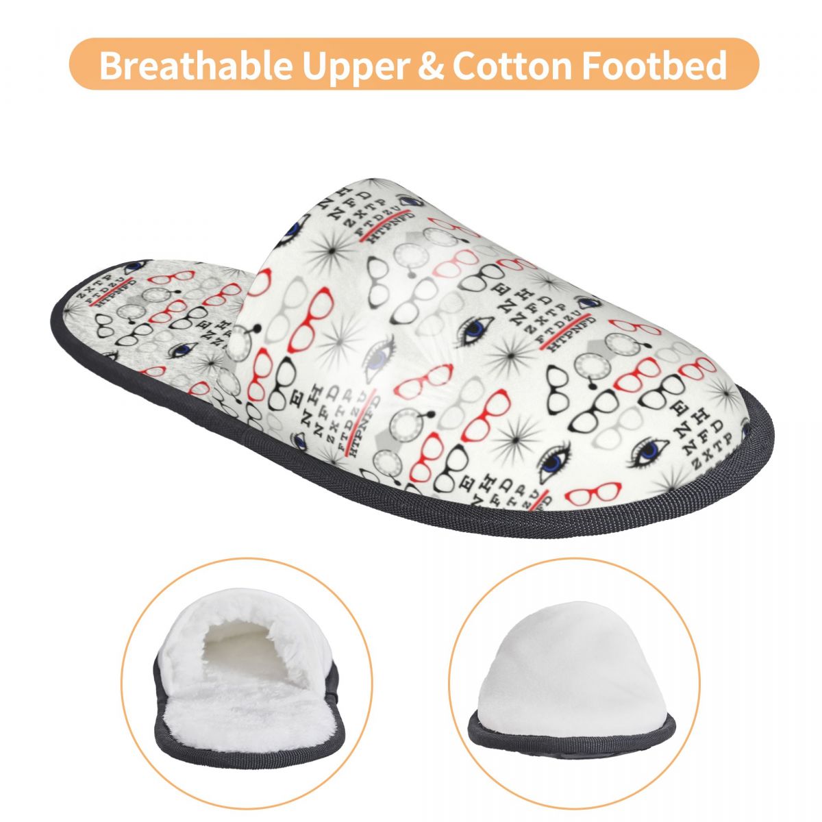 รองเท้าแตะใส่ในบ้านแบบนุ่มสบาย - Women Shoes Chart Size บทวิจารณ์และราคา